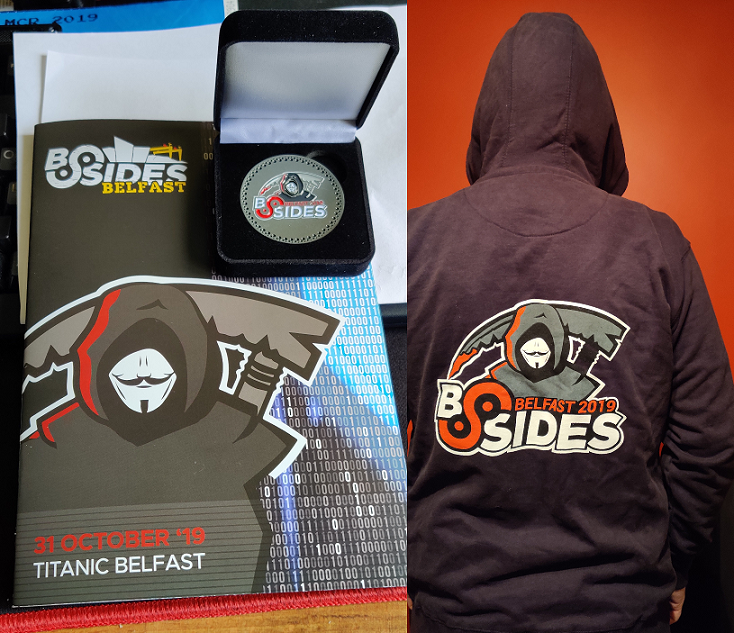 BSides Belfast 2019 cool swag