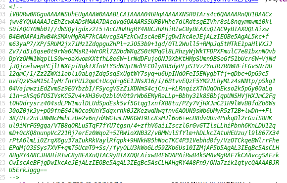 Fristileaks Web Recon - Commented base64 image data