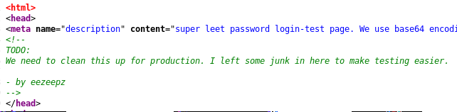 Fristileaks Web Recon - HTML Comments in Admin Portal reveal username