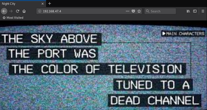 Vulnhub Wintermute Straylight - Web Recon - Video Art