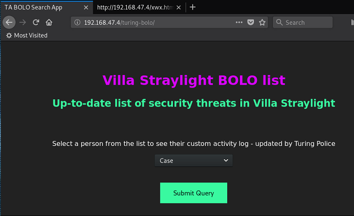 Vulnhub Wintermute Straylight - Web Recon - turing-bolo