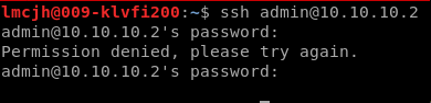 Toppo - attempting SSH login with 'admin'